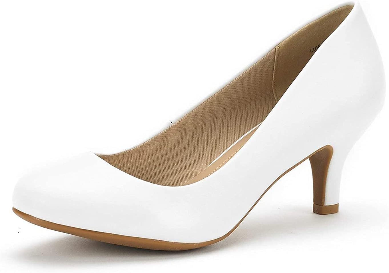 DREAM PAIRS Women's LUVLY Court Shoes Sandals Bridal Wedding Party Low Heel Pump Shoes