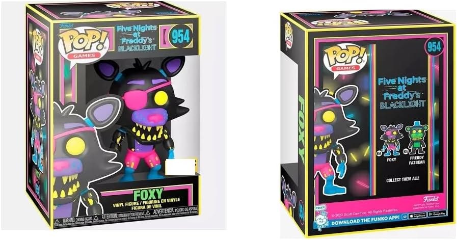 Funko Five Nights at Freddy's Pop Games Foxy Blacklight Vinyl Figure Exclusive 954