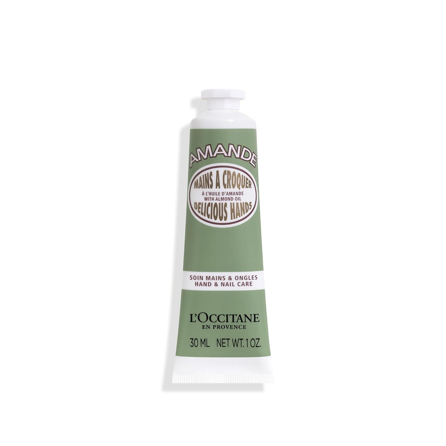 L'Occitane Almond Delicious Hand & Nail Cream: Soften hands & Cuticles with Irresistible Almond Scent, Moisturizing, Infused With Almond Oil, 24-hour hydration