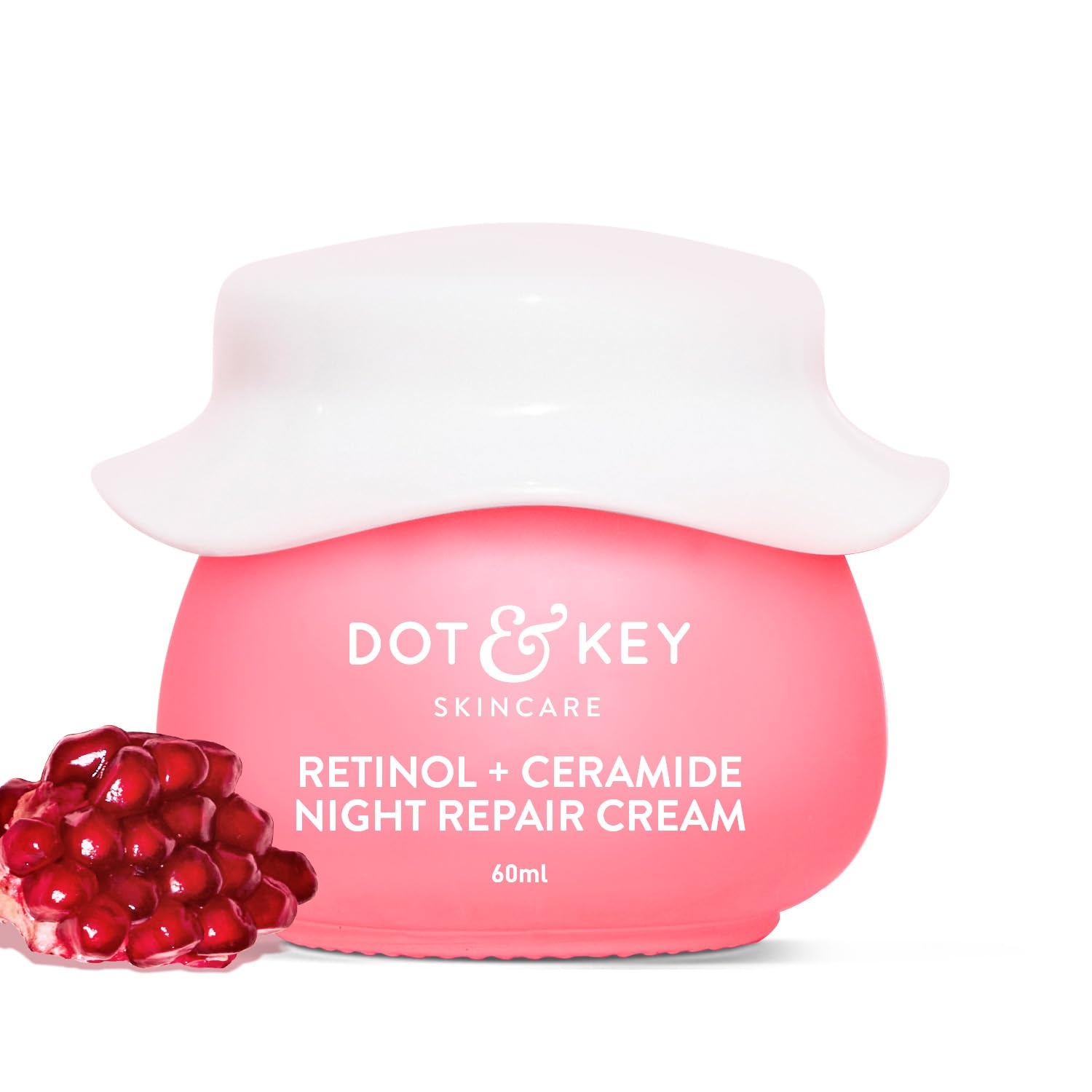 Dot & Key Night Reset Retinol + Ceramide Night Cream | Lightweight & Non-Sticky Moisturizer | For Men & Women | Suitable for All Skin Types | 60 ml