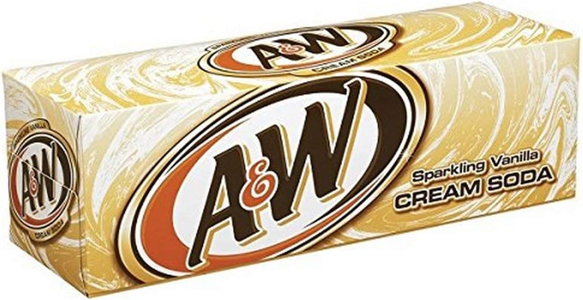 7UP A & W CREAM SODA 24 x 355ml CANS AMERICAN IMPORT