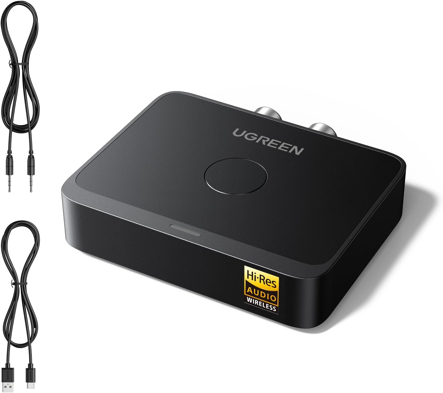 UGREEN Bluetooth 6.0 Receiver with LDAC, Hi-Res Wireless Audio Adapter with Low Latency, for Old Stereo/Speakers/Wired Speakers/Home Audio Music Streaming Stereo System