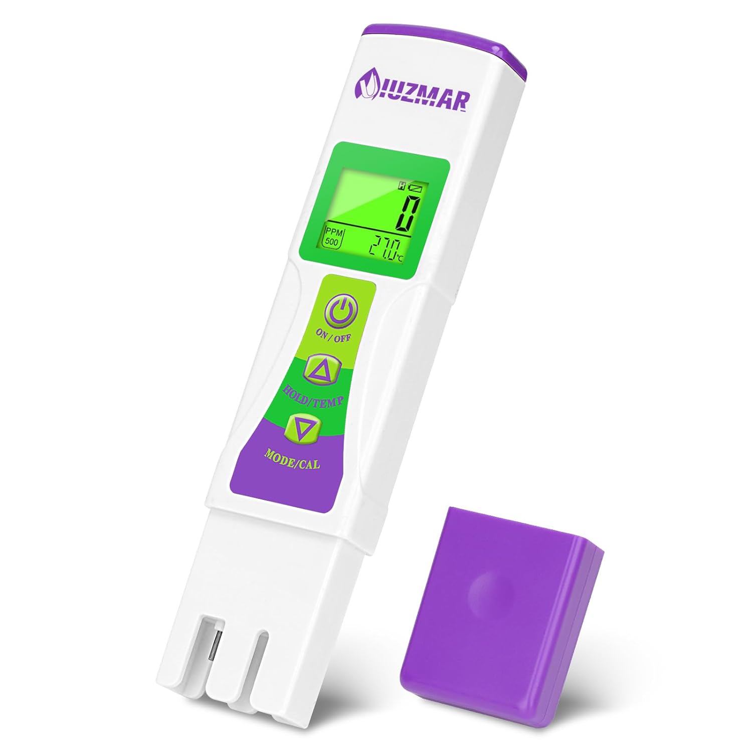 UIUZMAR TDS EC Meter Digital Water Tester, TDS PPM Meter Aquarium, EC PPM Meter Hydroponic, 3 in 1 EC TDS Temp Meter for Drinking Water, Swimming Pool, Pond Water, Filtered Water, Well Water