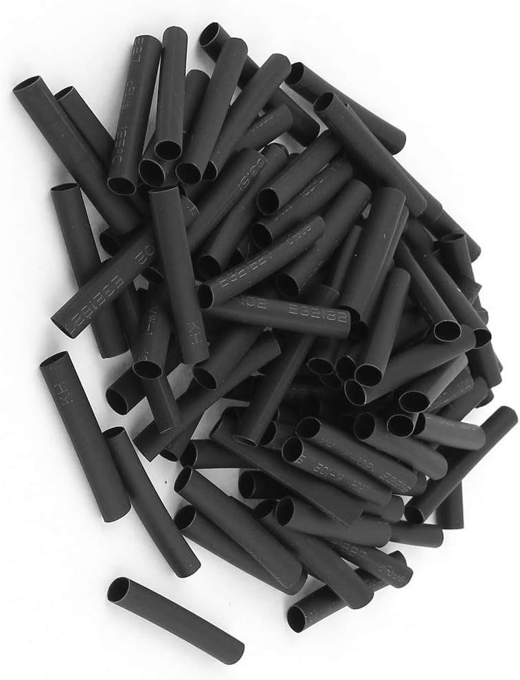 100pcs Wrap Hydraulics, Pneumatics & Plumbing Wire 3.5mm Dia Heat Shrink Tube Sleeving 30mm Push-in Plugs Length 2:1