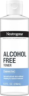 Neutrogena Alcohol-Free Gentle Daily Fragrance-Free Face Toner to Tone & Refresh Skin, Toner Gently Removes Impurities & Reconditions Skin, Hypoallergenic, 8 fl. oz