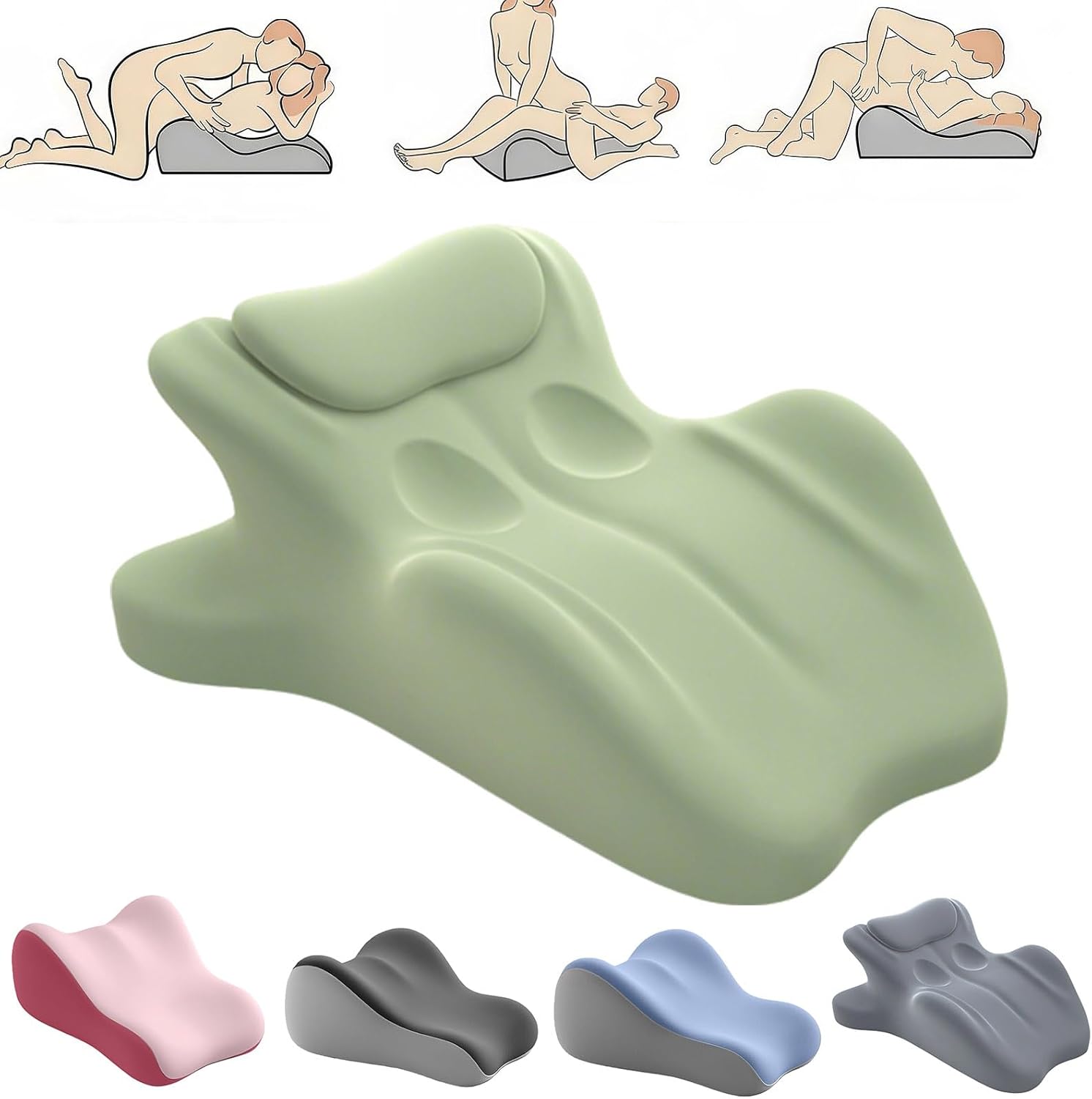 Wedge Pillow,27° Angle Perfect Position Couple Pillow Enhance Experience,Sweet Spot Pillows,Deep Position Support Pillows,Comfort Wedge Memory Foam for All Postures,Ideal for Couples Intimacy
