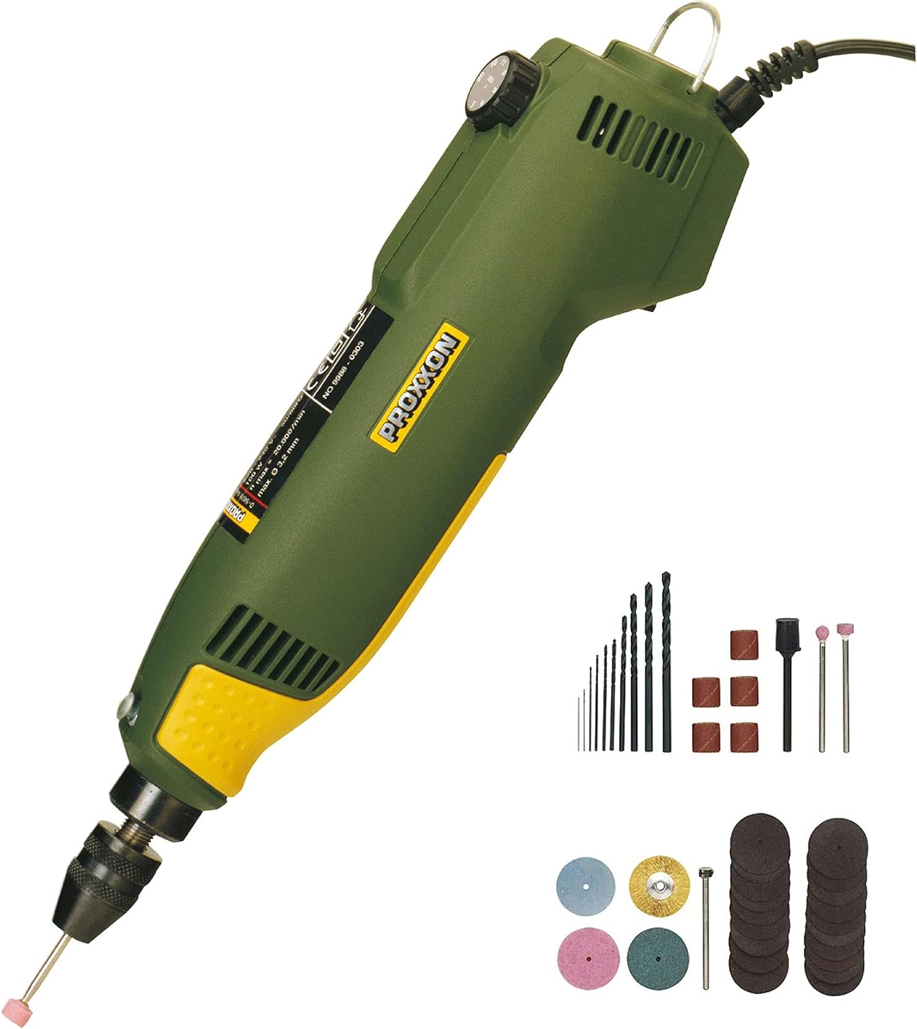 PROXXON Precision Rotary Tool FBS 115/E, 38472, Green