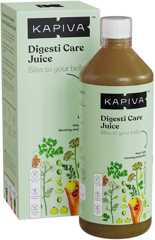 Kapiva Digesti Care Juice 1L - Provides Relief From Acidity & Bloating | Blend of 5 Ayurvedic Herbs to Aid Digestion