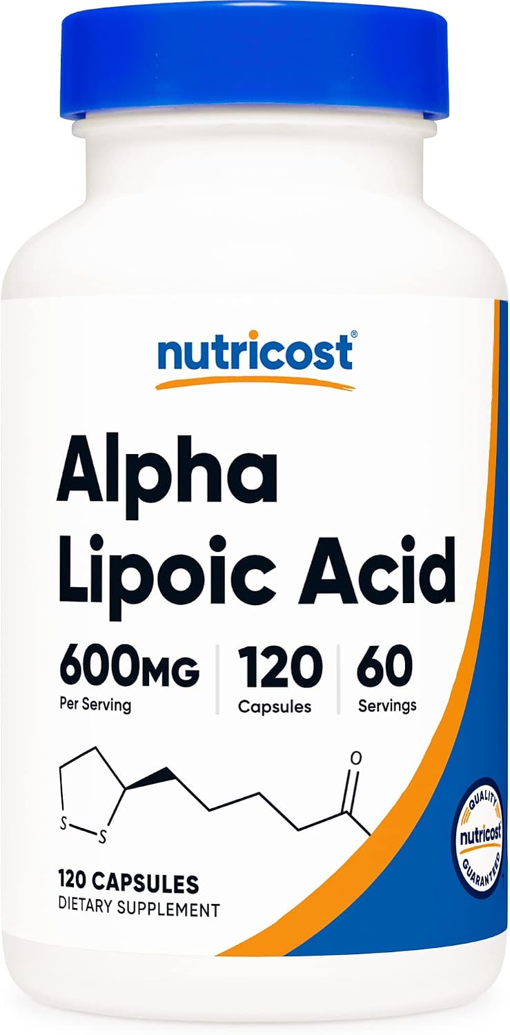 Nutricost Alpha Lipoic Acid (600mg) 120 Capsules, 60 Servings