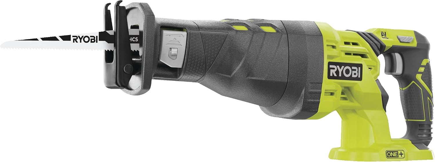 Ryobi R18RS-0 ONE+ 18V Cordless Reciprocating Saw (Body Only), Hyper Green