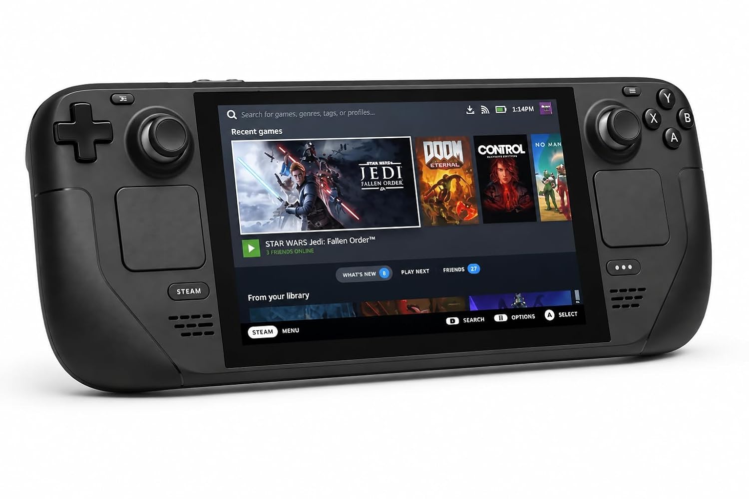 VALVE Steam Deck OLED 512GB SSD + 16GB RAM (International Version) - 7.4"" inch, 90Hz, 1280 x 800px, SteamOS 3.0, Handheld Gaming Console, Black