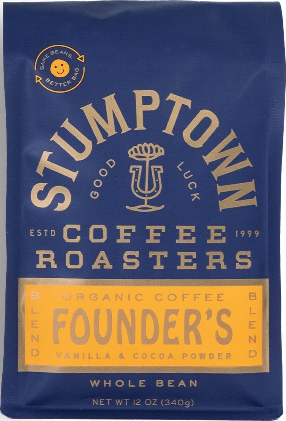 STUMPTOWN COFFEE ROASTERS, Whole Bean Light Roast, Founder's Blend 12 Oz