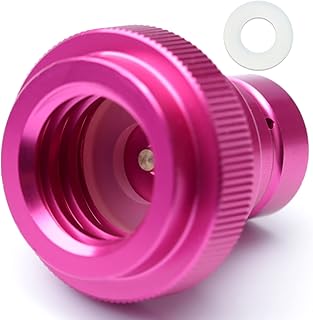 CO2 Quick Adapter Upgraded for Soda Water Bubbler Compatible with DUO/Terra/Art, Soda Maker Valve Refill Accessories for Quick Connecting Universal CO2 Cylinder with TR21-4 Male Thread, purple