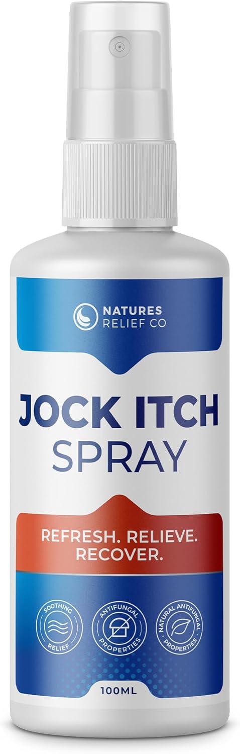 Jock Itch Spray | Powerful Treatment for Fungal Skin Relief | Extra Strength | Anti-Itch Spray with Natural Ingredients | Gentle on Skin | Soothing Formula | Fast-Acting Relief | 100ML