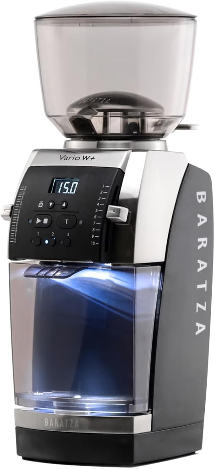 Baratza Vario W+ Coffee Grinder, Black | Electric Coffee Bean Burr Grinder