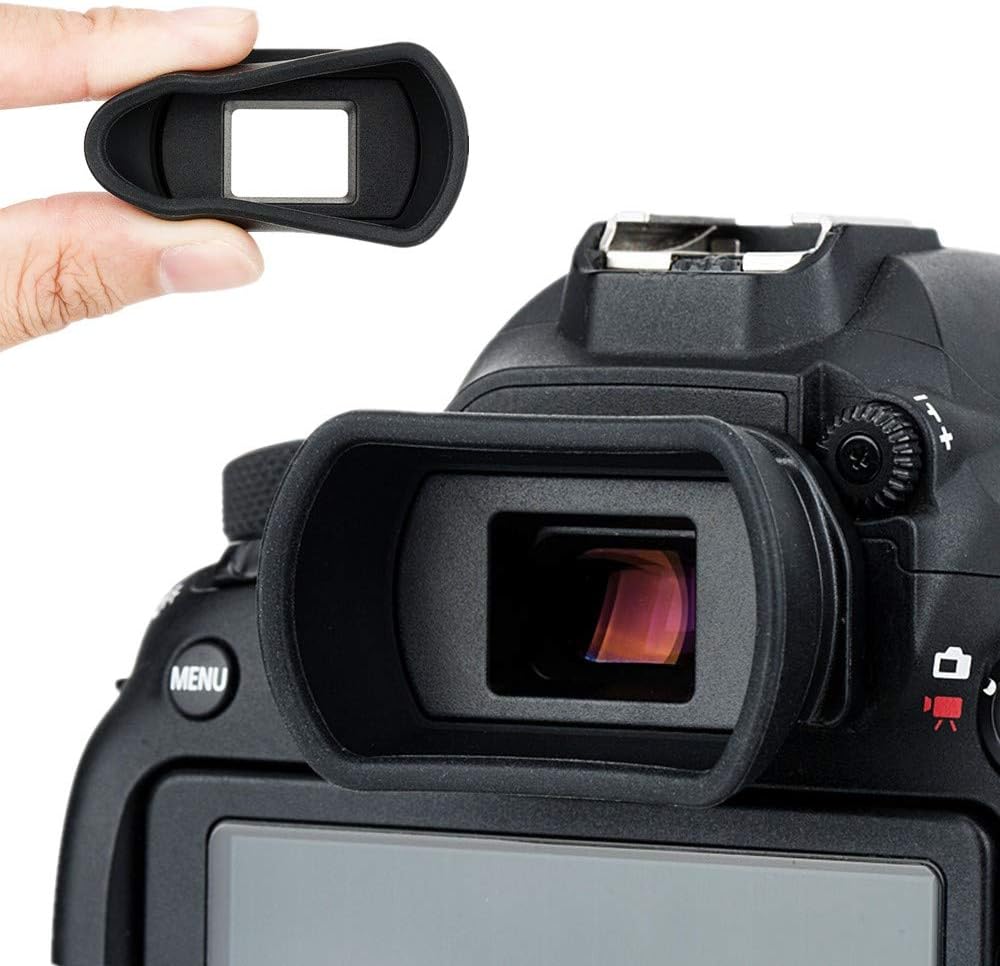 KIWIFOTOS Eyecup Eyepiece for Canon EOS 800D 90D 80D 77D 6D Mark II 6D 5D Mark II 5D 70D 60D 60Da 760D 750D 700D 650D 550D 500D 100D 1500D 1300D 1200D 1100D 1000D 3000D Replaces Canon EB EF Eye Cup