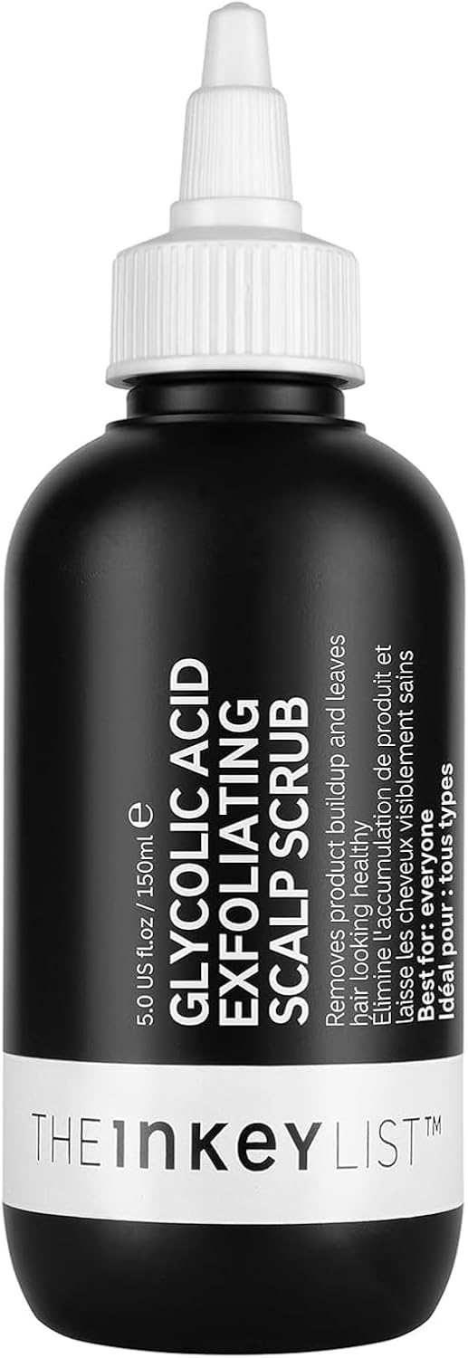 The Inkey List 7% Glycolic Acid Exfoliating Scalp Scrub 150ml, Removes Product Build Up, Hair Growth, Fragrance Free, Suitable For All Hair Types
