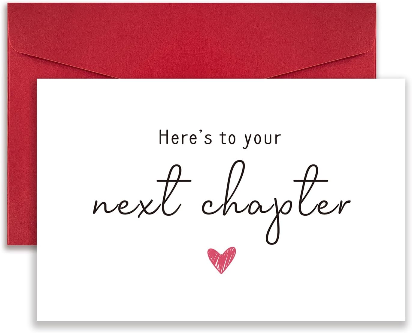 New Chapter Good Luck Card, New Job Card for Colleague, Leaving Work Card for Coworker Friend, Funny Retirement Card, Here's to Your Next Chapter Card