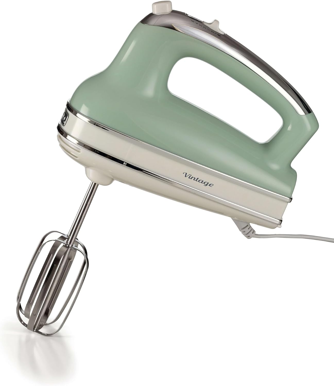 Ariete 548/04 Retro Style Hand Mixer Electric Whisk, 5 Speed & Turbo Function, Eject Button, Vintage Style, Green