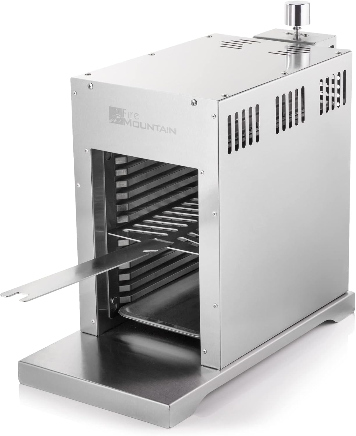Fire Mountain Portable Gas Steak Grill Stainless Steel BBQ