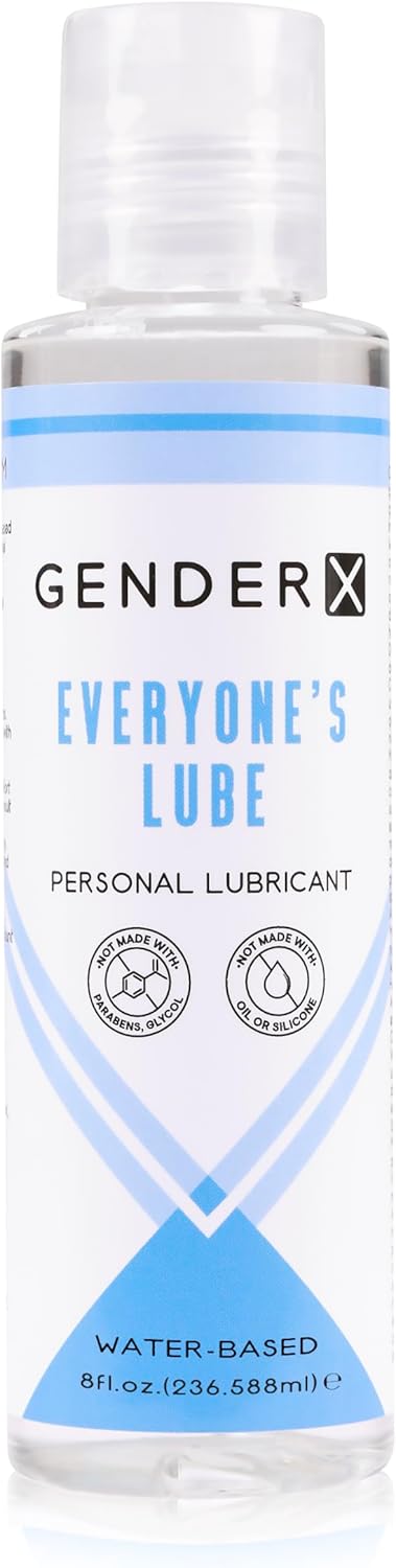 Everyone's Lube, Silky Smooth Water-Based Personal Lubricant for Men & Women - Toy Friendly, Non-Staining, Long-Lasting, and Condom Compatible, 8 fl oz
