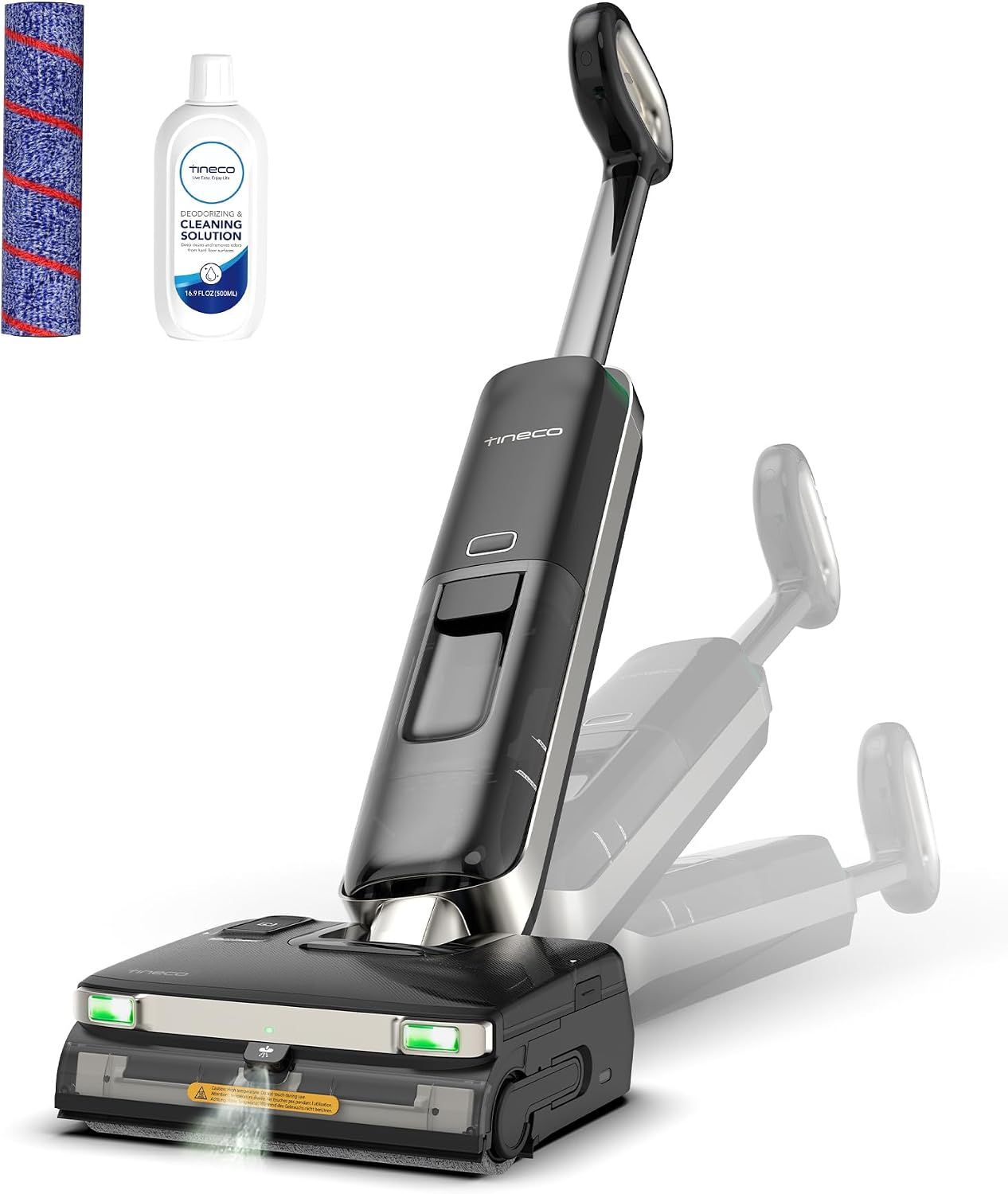 Tineco FLOOR ONE S9 Master Wet Dry Vacuum Cleaner, StreakFree Scraper, ThermoBlast Tech, Hot Water Mopping, 9.9cm Ultra-Slim Body, 23kPa Suction, Flashdry Self-Cleaning System