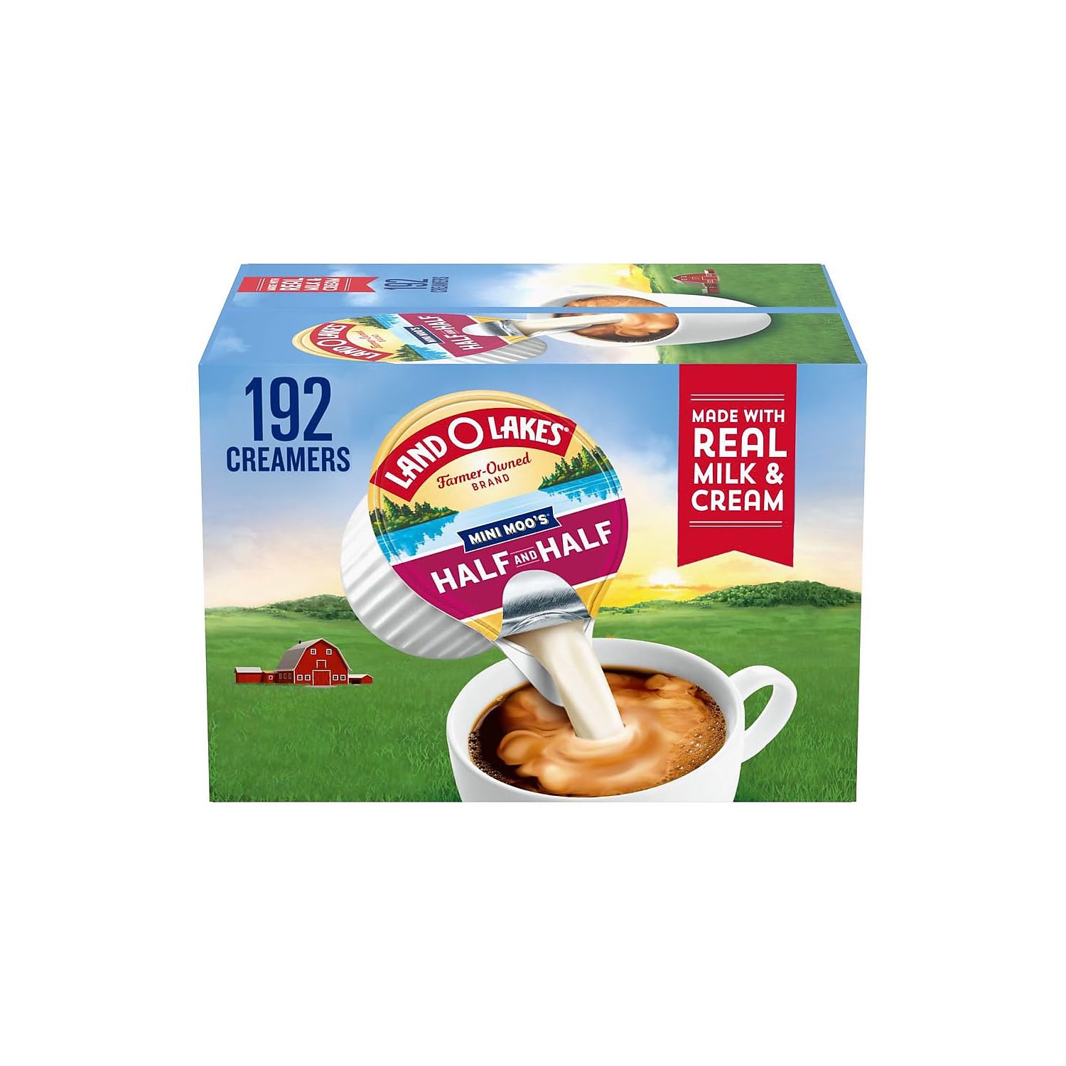 Land O'Lakes Mini-Moo's Half and Half Liquid Creamer, 0.28 oz., 192/Carton (ORG100718)