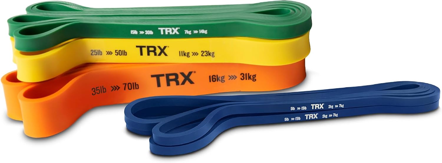 TRX Training Strength Band Set, Full-Body Resistance Bands for Home and Gym Use, Resistance Bands for Working Out