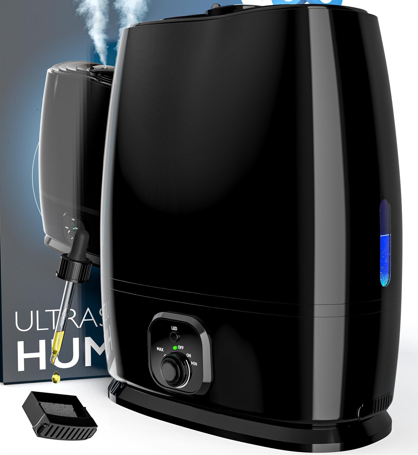 Everlasting Comfort Cool Mist Humidifiers for Bedroom 6L - Humidifier Large Room No-Filter, Quiet Air Humidifier for Plants, Allergies, Dry Skin, Congestion, 50 Hr Run Time, Easy Clean