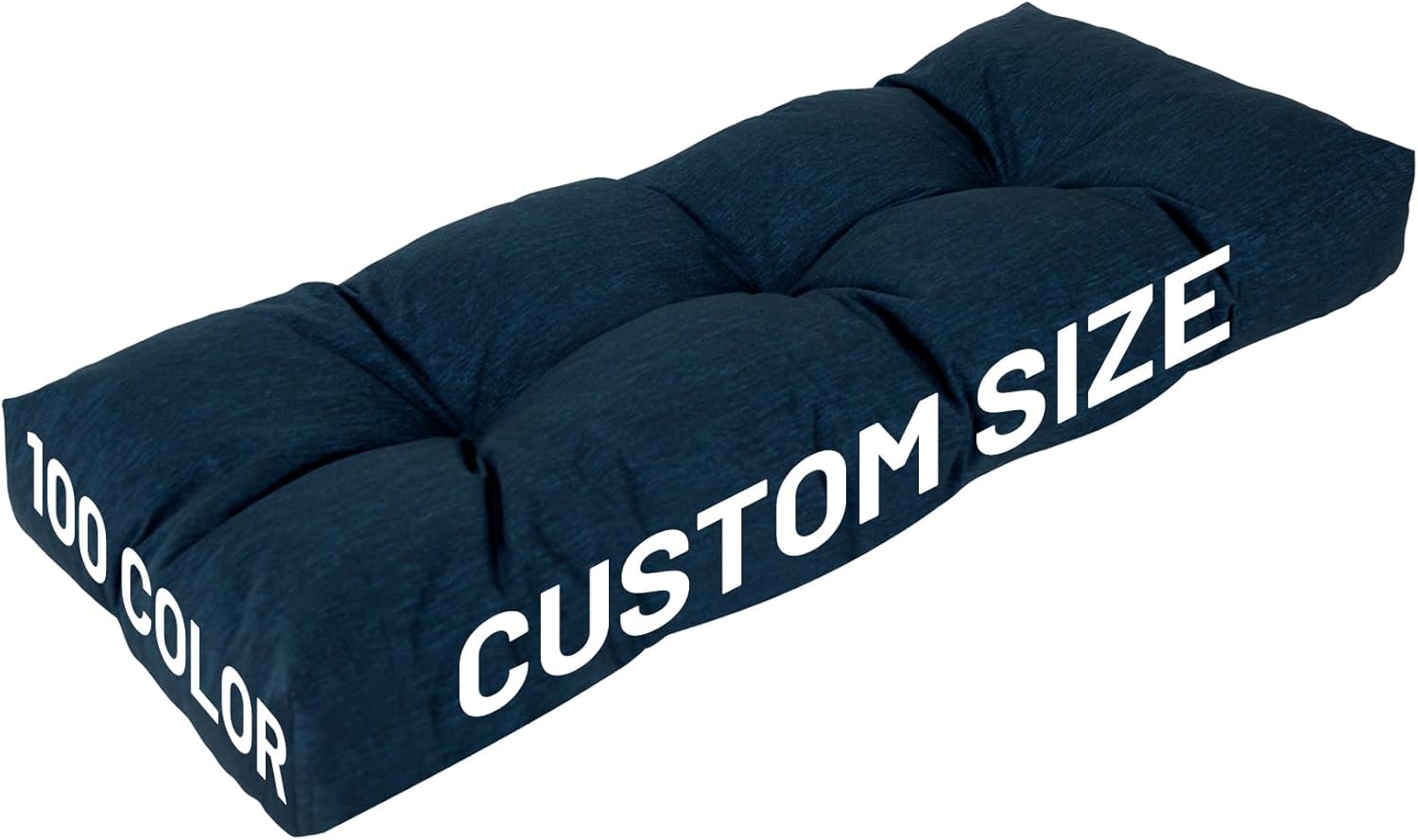 Lokex Custom Non-Slip Bench Seat Cushion for Patio Furniture Kitchen,Water Resistant Durable Garden Bench Seat Pad