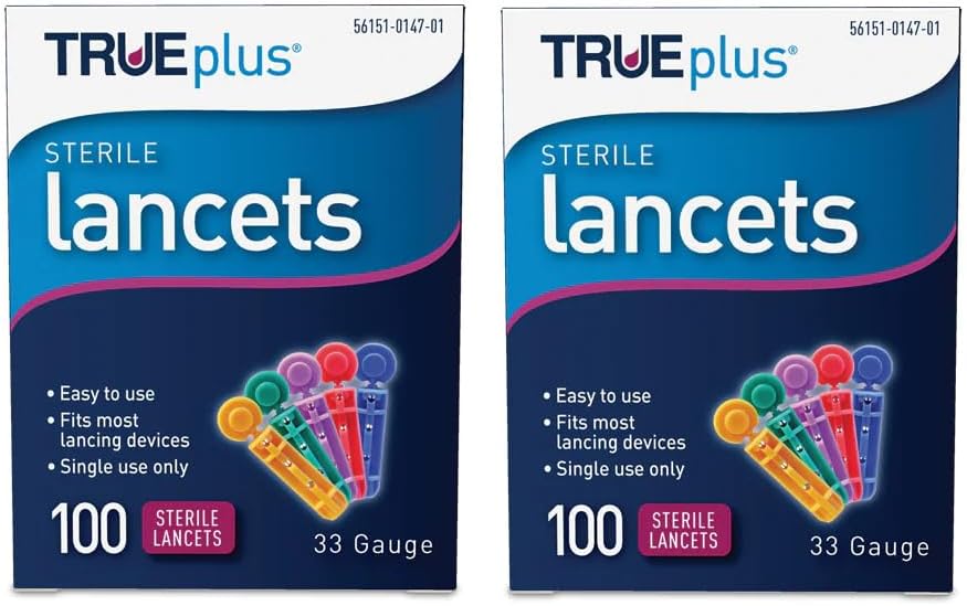 TRUEplus Sterile Lancets 33 Gauge (200-ct) by TRUEplus