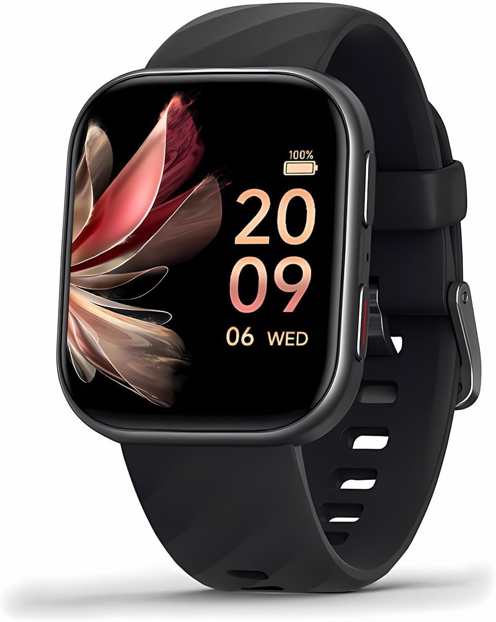 FITVII Health & Fitness Tracker 2024 (Answer/Make Calls), Smart Watch with 24/7 Heart Rate and Blood Pressure, Sleep Tracking, Blood Oxygen Monitor, 120+ Sport Mode Waterproof Activity Tracker Black