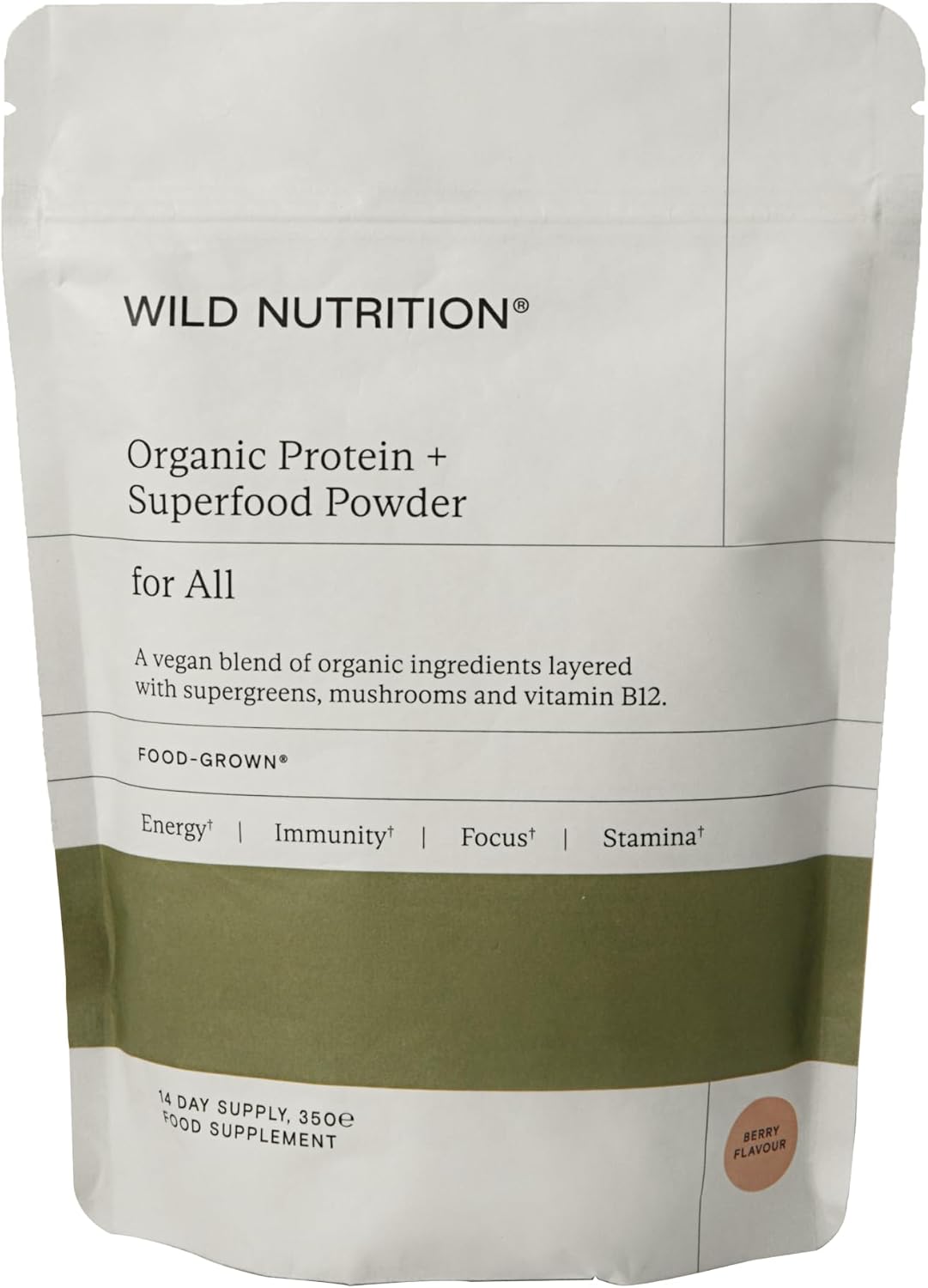WILD NUTRITION Organic Protein + Superfood Powder