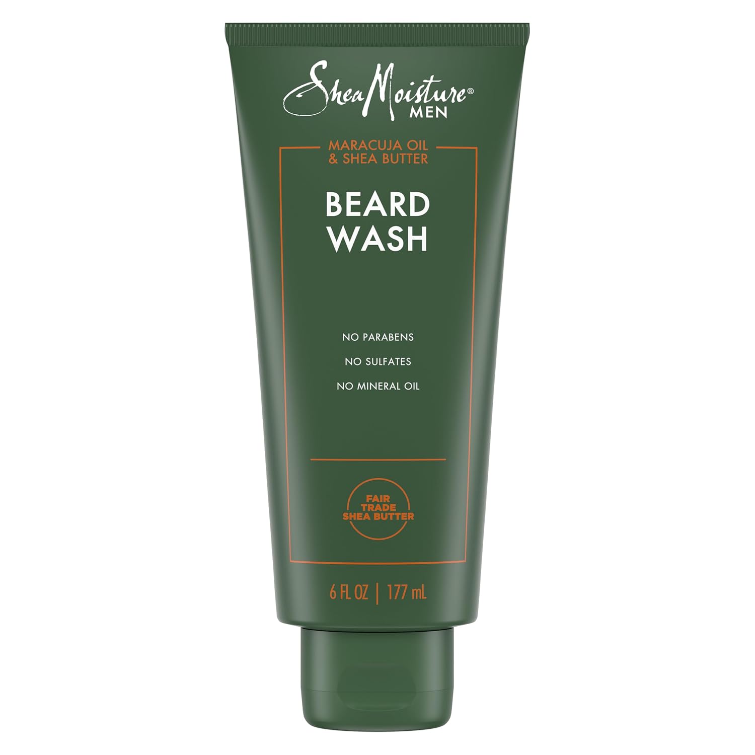 SheaMoisture Beard Wash for Full Beards - Maracuja Oil & Shea Butter to Deep Clean and Refresh - 6 oz