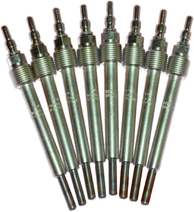 Glow Plugs compatible with Early 2003 Ford 6.0 6.0L Diesel Powerstroke F350 F250 & Excursion (set of 8)