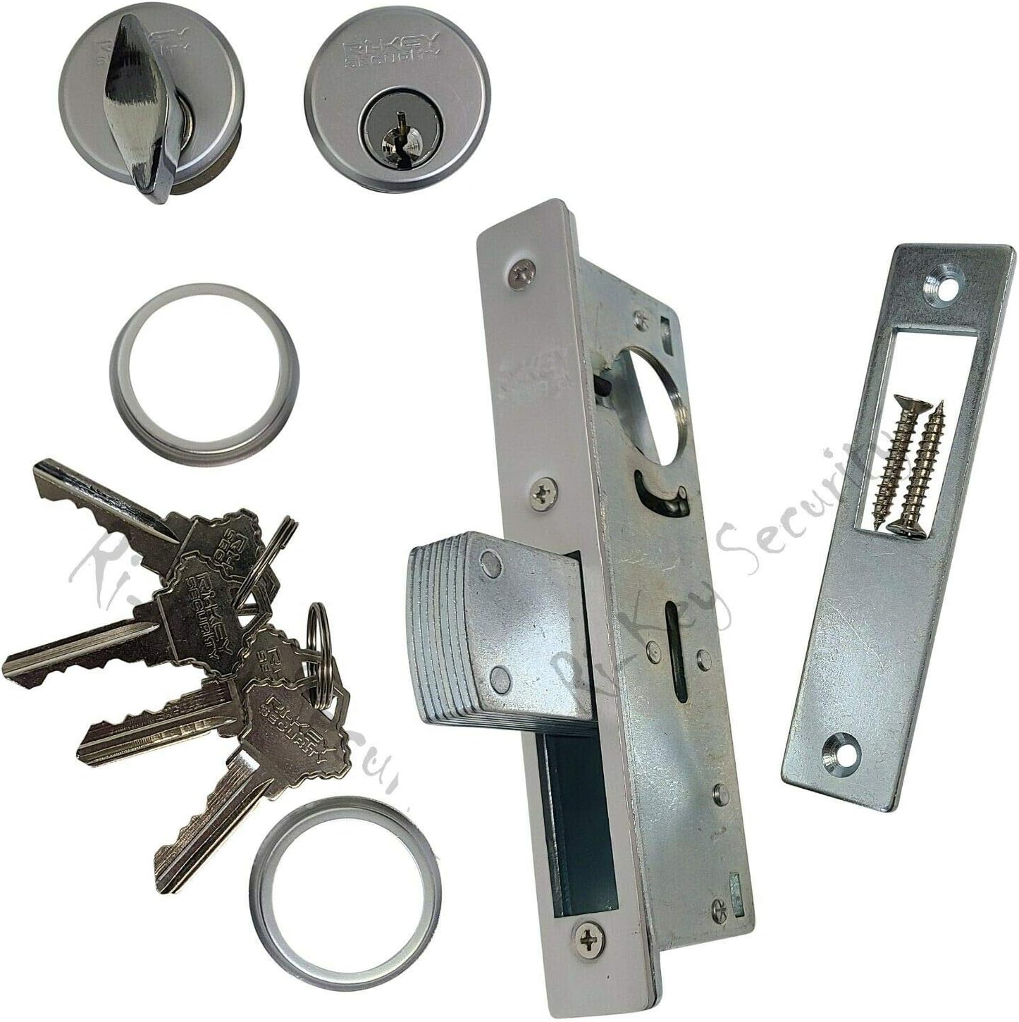 Ri-Key Security Storefront Door Mortise Lock Bolt Deadbolt w 2 Cylinders Adams Rite Cam SC1-TT