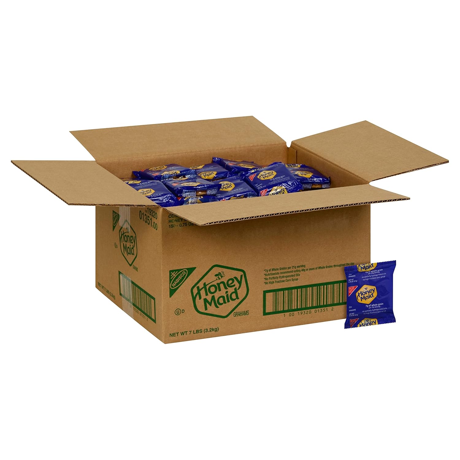 Honey Maid Graham Crackers, Bulk Lunch Snacks, 150 - .75 oz Snack Packs