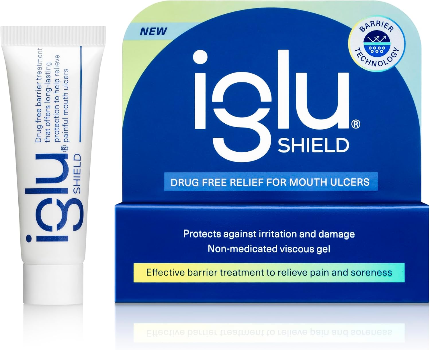 Iglu Shield Non-Medicated Mouth Ulcer Treatment. Effective Barrier to Protect ulcers, Relieving Pain and Soreness, 10g