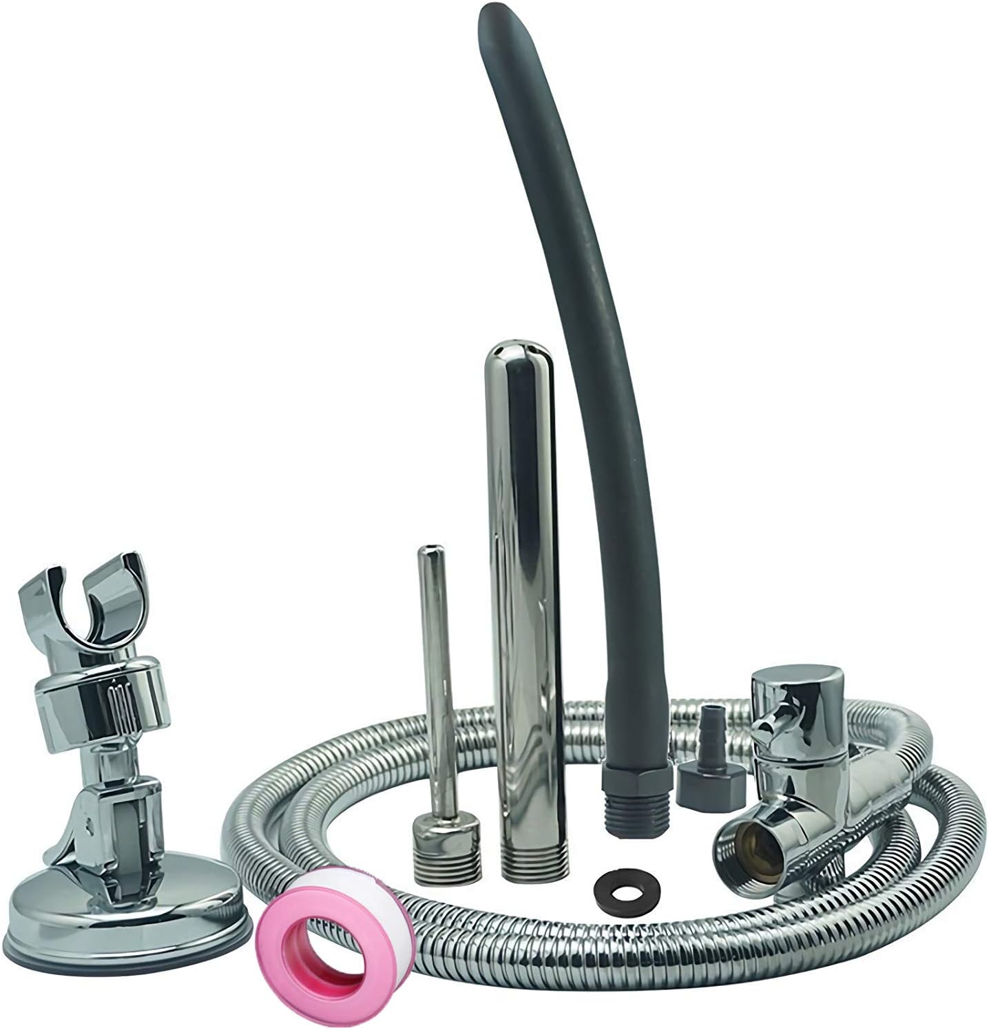 Shower Enema System with 79 Inch Hose, 3-Way Diverter