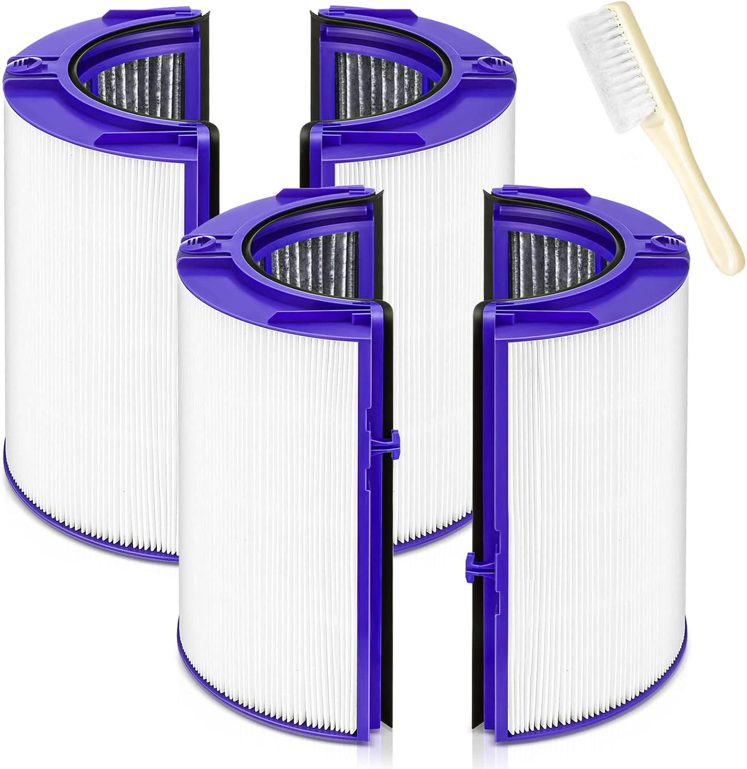 360 Combi Glass HEPA + Carbon Air Purifier Filter Replacement for Dyson HP10 HP07 TP10 TP09 TP07 TP06 TP04 TP4A HP04 HP06 HP09 HP4B PH01 PH02 PH03 PH04 DP04 Pure Cool Hot Humidify Fan, 2 Pack, Blue