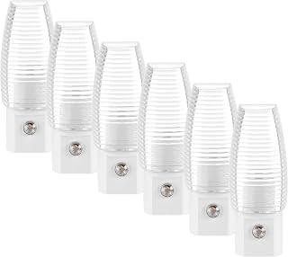 Maxxima MLN-16 LED Plug in Night Light - Features Auto Dusk to Dawn Sensor, 5000K Daylight, 5 Lumens, Ideal for Bedrooms, Bathrooms, and Hallways - 6 Pack