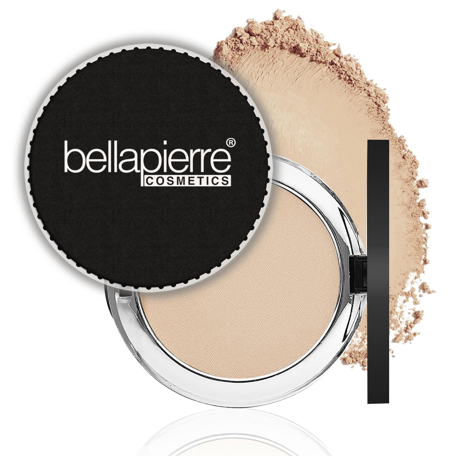 Bellapierre Compact Mineral Foundation SPF 15 – Pressed Powder Foundation, Concealer, Finishing & Setting Powder, On-the-Go Compact, Lightweight, Talc-Free, Non-Toxic – 0.35 oz - Ivory