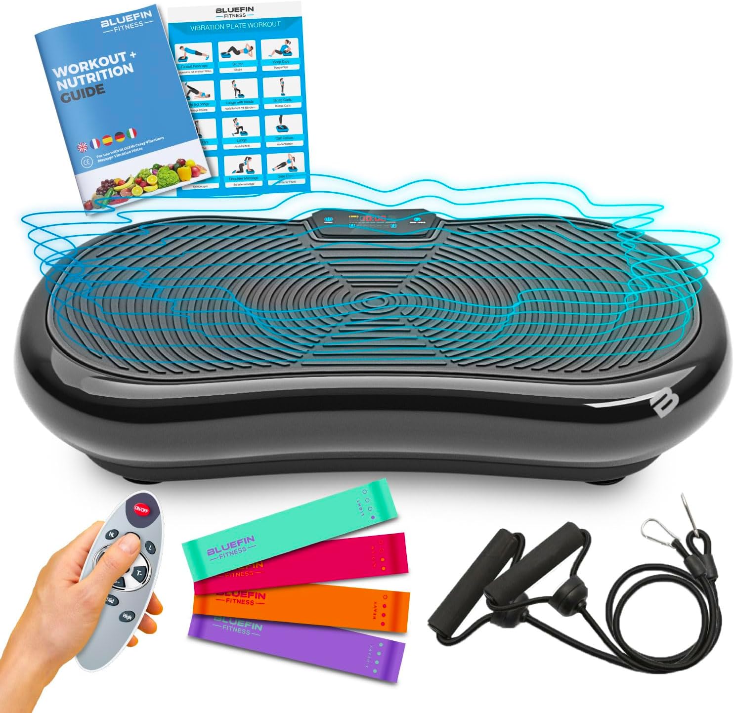 Bluefin Vibration Plate | Vibration Plate Exercise Machine for Lymphatic Drainage | Vibrating Plate Exercise Machine| Vibration Platform Machine