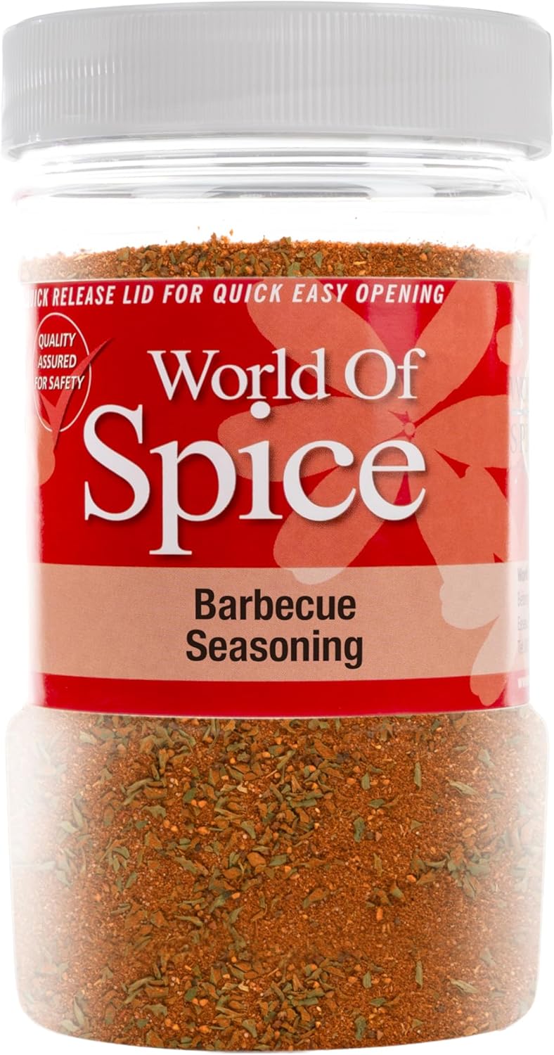 World of Spice Barbecue Seasoning Powder 450g Catering Size Jar – Premium 100% Natural BBQ Spice Mix Seasoning for Cooking - Home Cooks, Professional Chefs & Commercial Kitchens