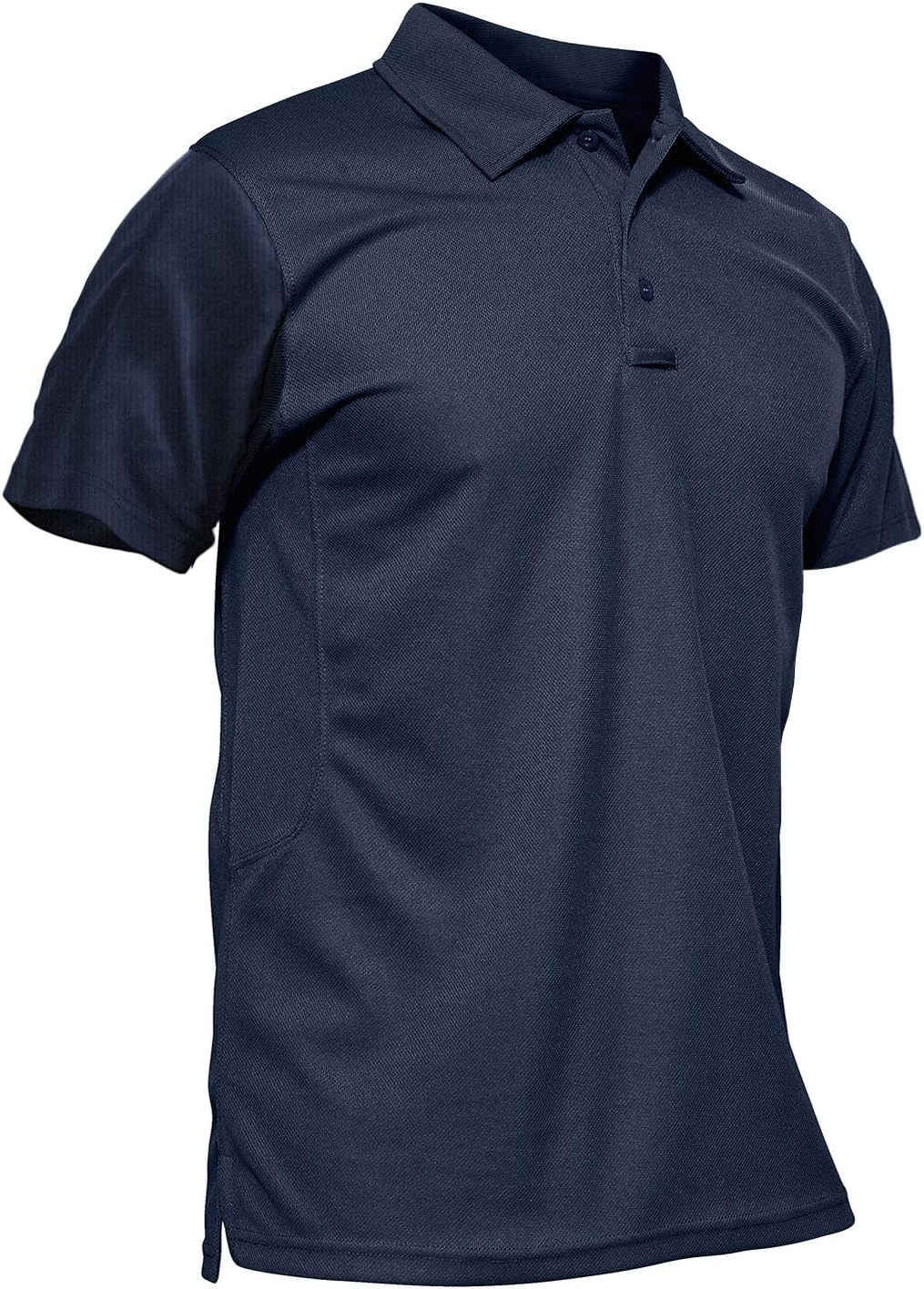 KEFITEVD Men's Outdoor Breathable Polo Shirts Quick Dry Short Sleeve Safari Camping Tops