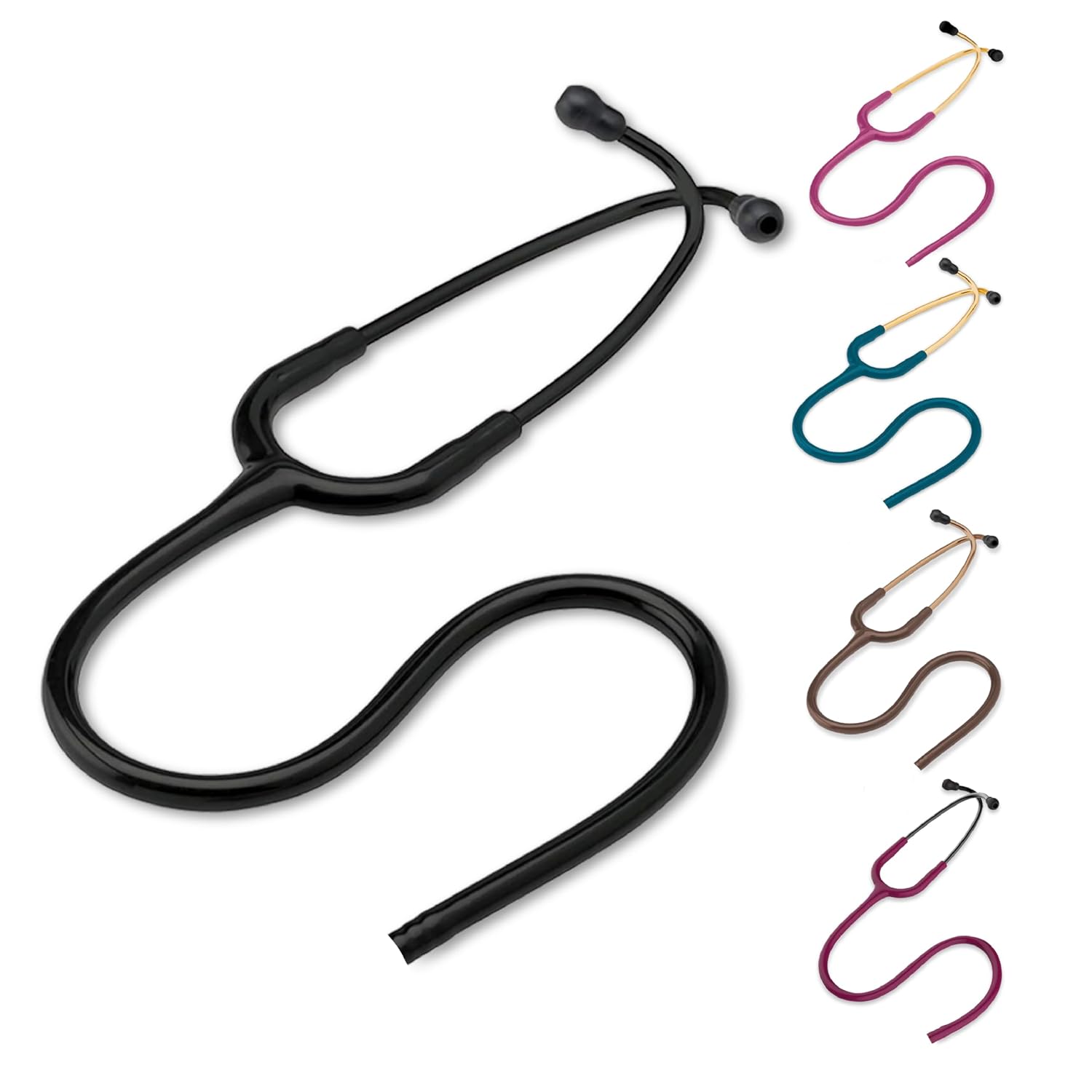 Stethoscope Replacement Tubing Compatible with Littman Classic III – Durable, Flexible Stethoscope Tube Accessory to Replace Damaged Tubing (Black)