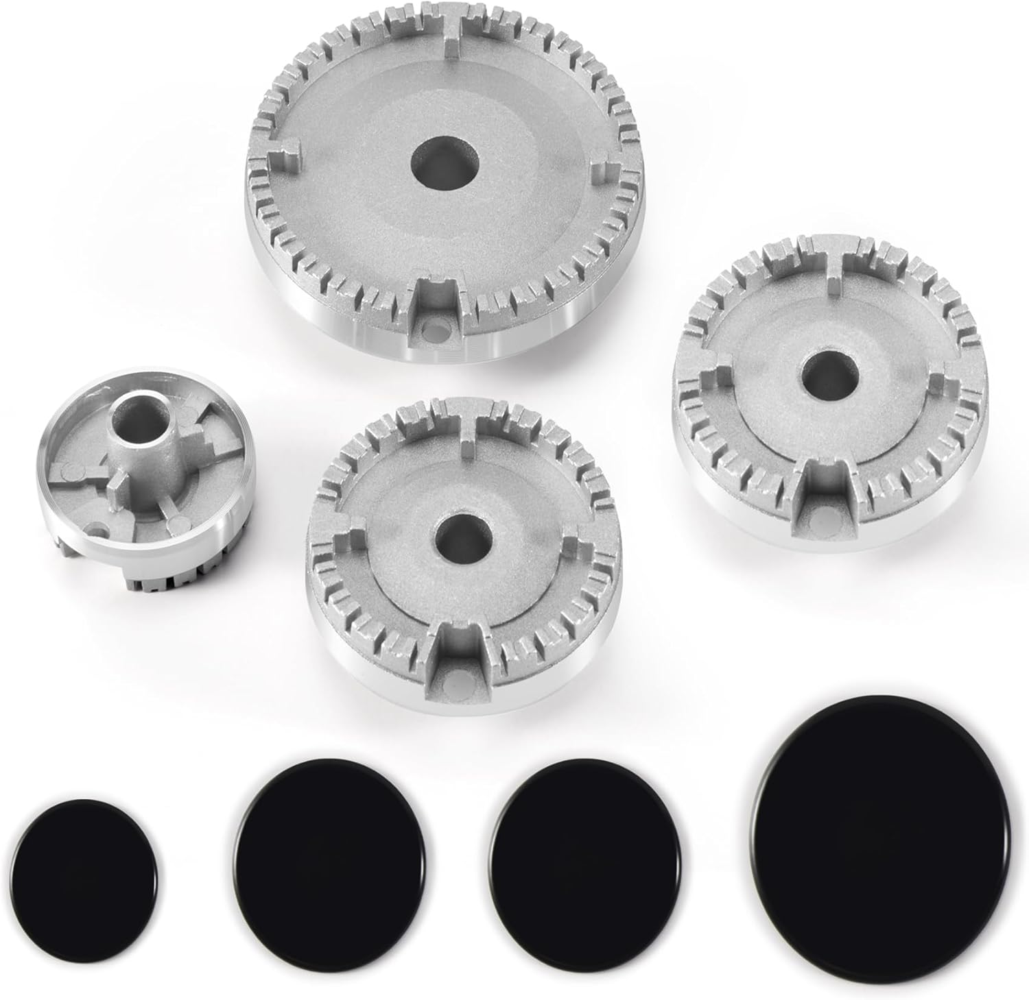 1Set Stove Lid Upgraded Oven Gas Hob Burner Crown Flame Cap Fits Most Gas Stove Burners