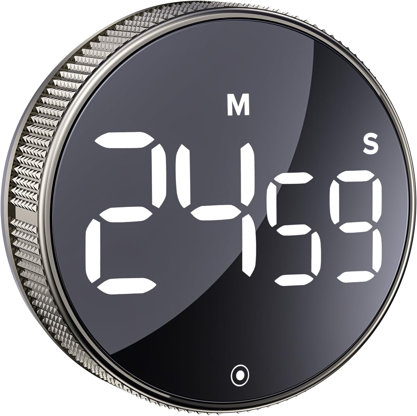 BlueSnail Kitchen Timer with LED Digital Display Smart Efficana for Home Classroom Gym Office, Volume and Brightness Adjustable Productivity Timer (Guncolor)