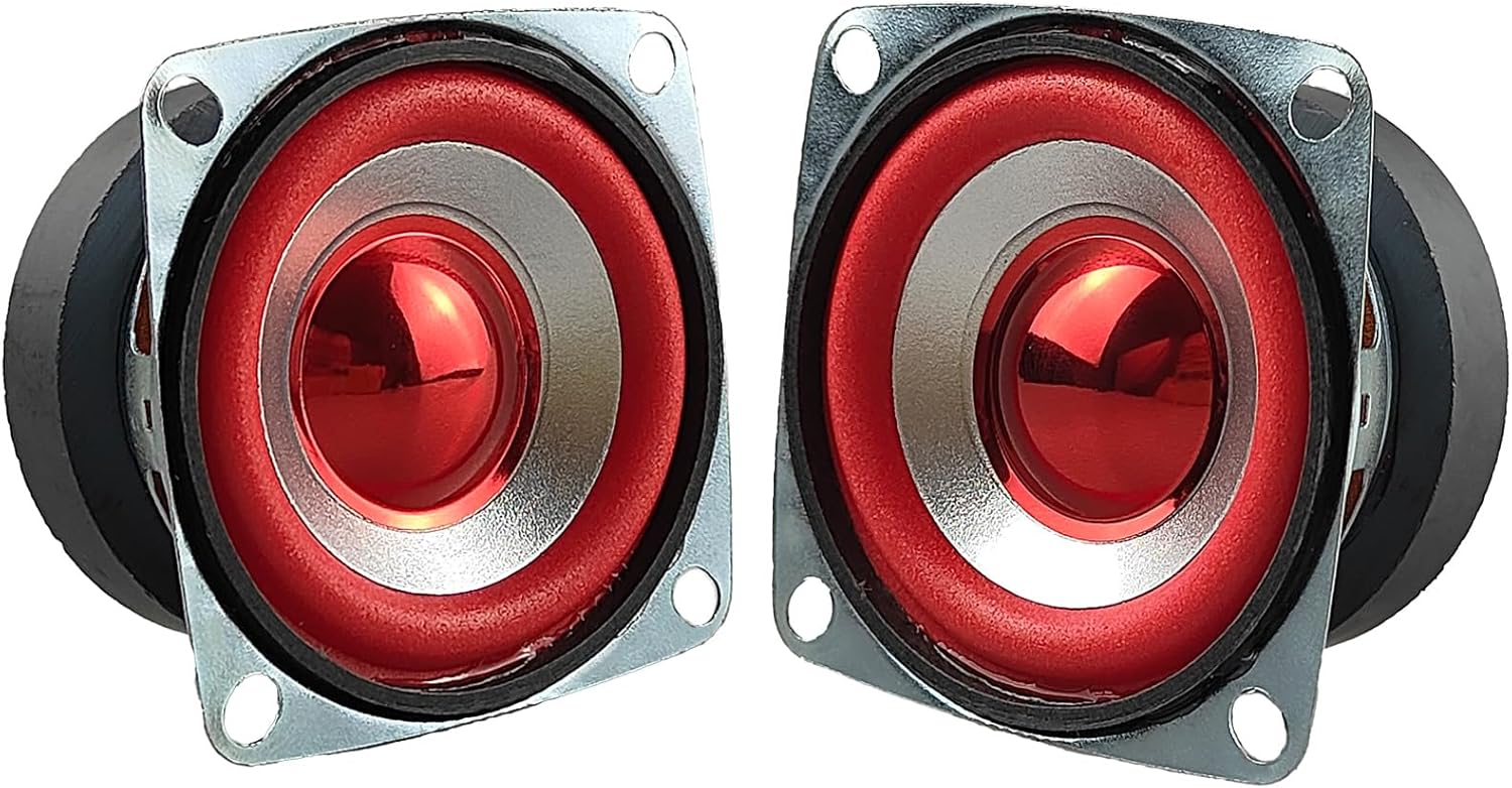 Gikfun 2" 4Ohm 5W Full Range Audio Speaker Stereo Woofer Loudspeaker for Arduino Replacement (Pack of 2pcs) EK1949