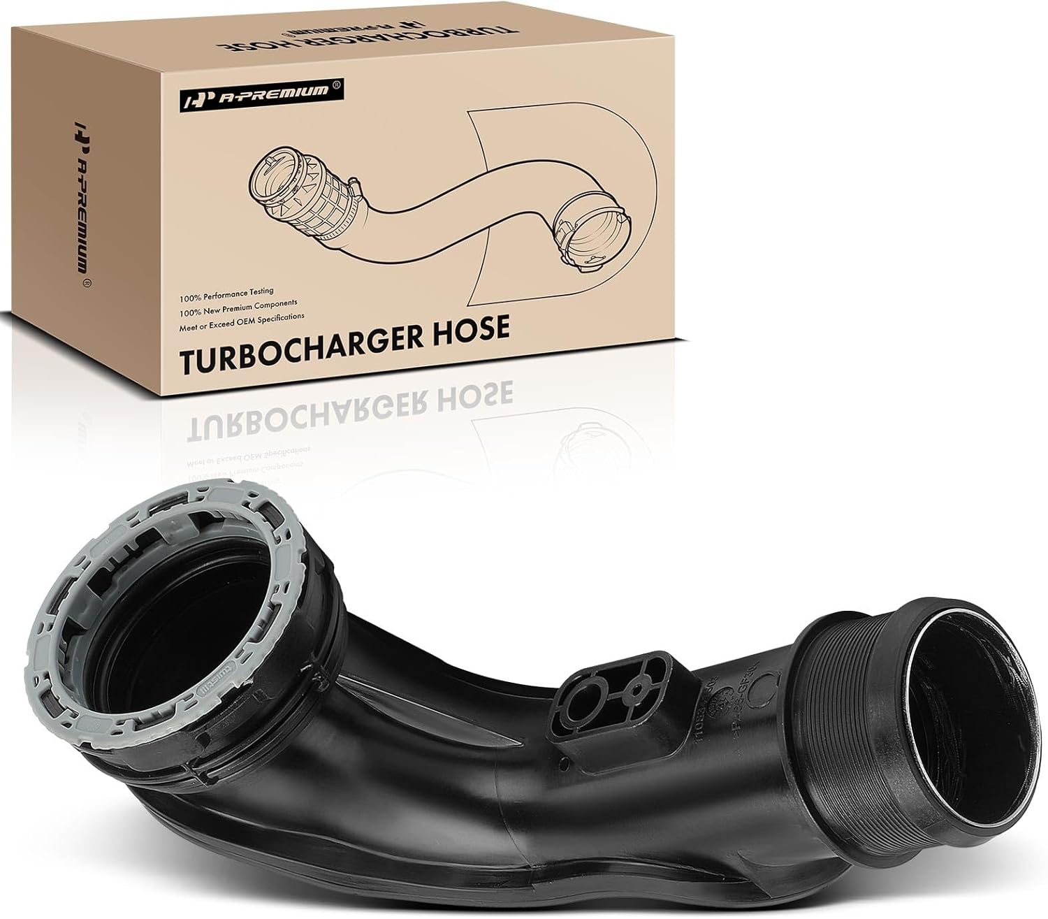 A-Premium Turbocharger Intercooler Hose Compatible with Cadillac CTS 2014-2019, ATS 2013-2019 & Chevrolet Camaro 2016-2023, 2.0L